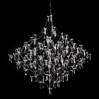 Люстра подвесная Mira 10259/1200 Silver Asfour LOFT IT прозрачная серебряная на 1 , основание серебряное в стиле арт-деко Люстра подвесная Mira 10259/1200 Silver Asfour LOFT IT прозрачная серебряная на 1 , основание серебряное в стиле арт-деко